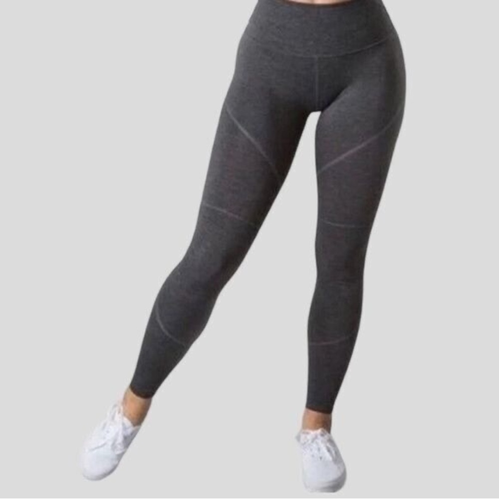 ALPHALETE OG Revival High Compression Full Length Leggings in Gray Womens Small